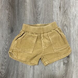 Kids Tan Corduroy Shorts